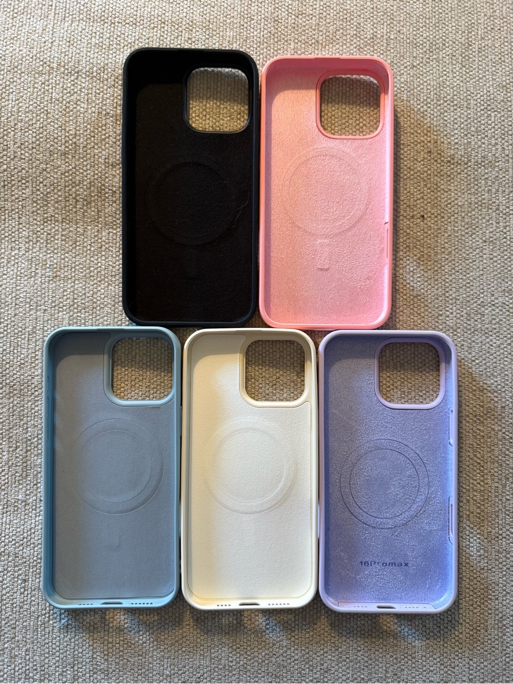 MagSafe iphone 16 pro max Phone Case - Black, Pink, Blue, Cream, Lavender - Picture 2 of 2